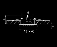 Светильник встраиваемый 002514 RIFLE CYL CR MR16 ХРОМ/ЗЕРКАЛЬНЫЙ
