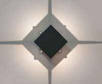 Настенный светодиодный светильник 1606 TECHNO LED TELLUS  графит IP65 сн/пр