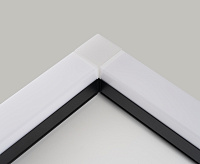 Светильник AL4020 36W 3200Lm 4000K рассеиватель матовый черный 1180*70*55мм