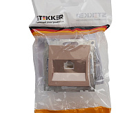 Катрин Розетка компьютерная 1-ая RJ45 шампань GLS00-7107-02