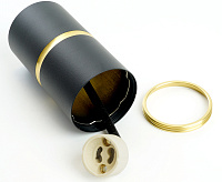 Светильник потолочный MR16 GU10 35W 230V черный/золото ML186