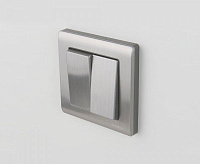 Веркель Выключатель 2-кл проходной (глянцевый никель) WL02-SW-2G-2W