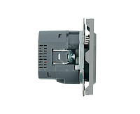 Эмили Розетка 1-местная USB + Type C, платиново-серый, RST00-5119-10