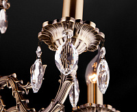 Люстра металл 10102/5 античная бронза/прозрачный  хрусталь