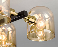 Люстра 70103/4 бронза/черный сн/пр