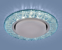 Светильник встраиваемый с подсветкой 3022 GX53 лазурный