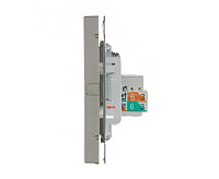 ArtGallery Розетка TV+ RJ45 кат 5е шампань GAL000589