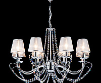 Люстра металл 10069/8 хром/прозрачный хрусталь сн/пр