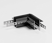 Slim Magnetic Коннектор угловой для встраиваемого шинопровода под ГКЛ 9,5мм черный 85214/00