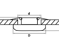 Светильник встраиваемый 071056 MONDE 5W БЕЛЫЙ