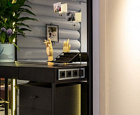 Веркель Перекрестный переключатель одноклавишный (черный матовый) WL08-SW-1G-C