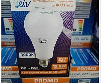 Лампа светодиодная RSV-A60-15 W-4000K-E27 P