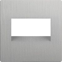 Веркель Накладка для двойной розетки Еthernet RJ-45 (cеребряный рифленый) WL09-RJ45+RJ45-CP сн/пр