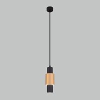Подвесной LED светильник 50204/1 черный/матовое золото