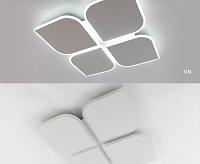 Люстра светодиодная "AERO" 70W 4F-ON/OFF-455*455*57 WHITE/WHITE -220-IP20