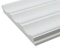 Панели 3D RAIL EAST из вспененного полистирола Штиль 2700х120х12 мм Белая