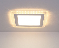 Светильник встраиваемый DLS024 10W 4200K белый (квадрат) сн/пр