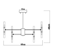 Люстра A7410PL-24CC сн/пр