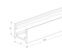 Brass Line Шинопровод накладной латунь 1,5м 85223/00