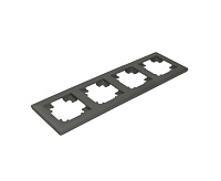 Катрин Рамка 4-ая пластик графит PFR00-7004-06