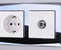 Веркель Рамка на 1 пост (зеркальный) WL08-Frame-01