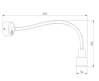 Бра MRL LED 1015 Molly черный
