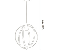 Подвесной светильник 021-010-0001 Е27 1м Черный сн/пр