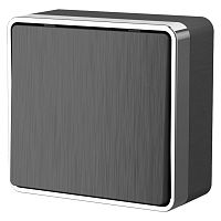 Веркель Выключатель 1-кл Gallant (графит рифленый) WL15-01-01