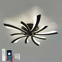 Люстра светодиодная "ALESSIA" 100W 5F-APP-750x76-BLACK/WHITE-220-IP20