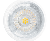 Лампа светодиодная&nbsp;&nbsp;7W GU10 4000K в черном корпусе с линзой 110 градусов LB-1607