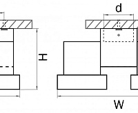 Светильник ILLUMO GU10X2 СЕРЫЙ 051030