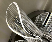 Люстра светодиодная "LUMI" 60W R-RC-500-106-CHROME/CLEAR-220-IP20