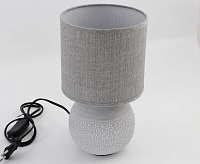 Настольная лампа ALFA 1xE14 R-125x150x265-GRAY/GRAY-220-IP20