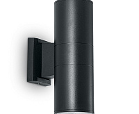 Настенный светодиодный светильник 2*10W 4000K, черный IP54 DH0706