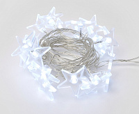 ULD-S0280-020\DTA WHITE IP20 Гирлянда свет-ная ЗВЕЗДОЧКИ, 2,8 м, прозрачный  сн/пр