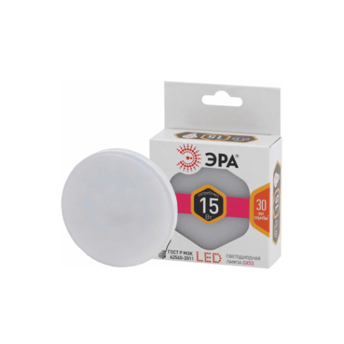 Лампа светодиодная 15W GX53 2700К ЭРА