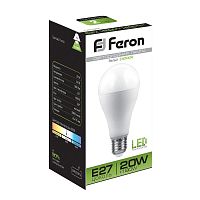 Лампа светодиодная 20W E27 4000K LB-98 шар (Feron)