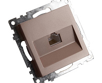 Катрин Розетка компьютерная 1-ая RJ45 шампань GLS00-7107-02