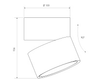Светильник светодиодный 15W 4200K черный матовый DLR031
