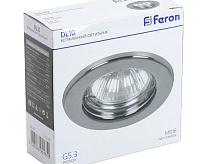 Светильник встраиваемый GU5.3 MR16 DL10 хром 