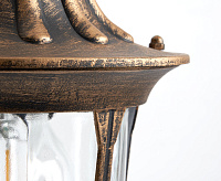 Светильник садово-парковый  60W 230V E27 черное золото, на стену вниз PL6302