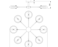 Люстра 70121/8 черный