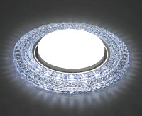 Светильник с подсветкой GX53 CD4020 15W 6400К прозрачный хром