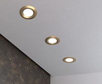 Светильник встраиваемый 110 MR16 золотой