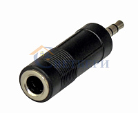 ПЕРЕХОДНИК штекер 3,5мм стерео - гнездо 6,3мм стерео REXANT 14-0212 сн/пр