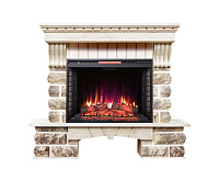 Портал Экстер В Кавказ бежевый с золотой патиной  под очагIF-EF 05-33 FX QUARTZ