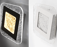 Светодиодный светильник Бра "GEOMETRIA ICE" 20W S-220-DOUBLE-ON/OFF-WHITE/CLEAR-220-IP40