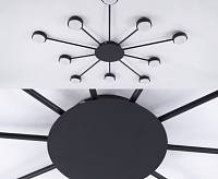 Люстра "ВINNA" 10xGX53 R-950x40-BLACK -220-IP20