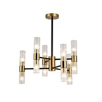 Люстра 74785/6+6 BLACK+COPPER