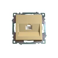 Катрин Розетка компьютерная 1-ая RJ45 золото GLS00-7107-08